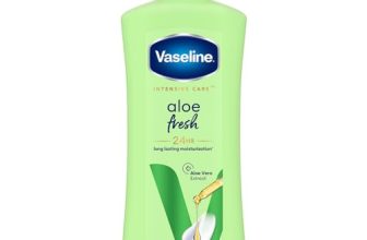 Vaseline Aloe Fresh Body Lotion,24 HR Long Lasting Moisturisation with Aloe Vera extract and Menthol 400ml