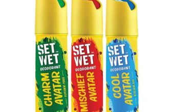 Set Wet Cool, Charm, Mischief Avatar Deodorant & Body Spray Perfume For Men, Pack of 3,180ml Each