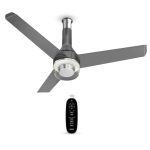 Havells 1200mm Crista Underlight BLDC Ceiling Fan | Remote Controlled, Smart Fan, IoT Enabled, Alexa & Google Home Compatible | 5 Star Rated, Upto 60% Energy Saving, 2 Year Warranty | (Slate Chrome)