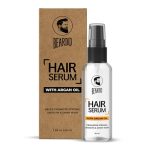 Beardo Hair Serum 50ml for Instant Shine & Anti-frizz with Argan Oil, Made for Men’s Hair, Super Light-weight | Provides shine, smoothness and damage protection | Frizz-Free Hair Serum for Men