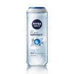 NIVEA MEN Pure Impact 500ml Body Wash| Shower Gel for Face, Body & Hair| Purifying Micro Particles for Extra Fine Scrub & Instant Summer Freshness|Clean, Healthy & Moisturized Skin