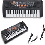KING TOYZ 37 Keys Piano Keyboard for Kids | Beginners with Mic & Recording Function(Black)