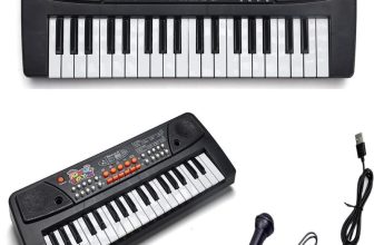 KING TOYZ 37 Keys Piano Keyboard for Kids | Beginners with Mic & Recording Function(Black)