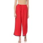 Rangriti Women’s Ethnic Red Viscose Palazzo