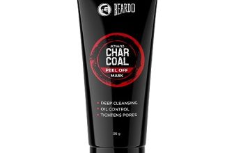Beardo Activated Charcoal Peel Off Mask for Men, 50g | Charcoal Face Mask for Glowing Skin | Detoxing Facial Kit for Men | Peel Off Mask For Oily & Dirt free skin