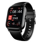Boat Wave Call 3 Smartwatch 1.83” HD Display with Animated Watch Faces; BT Calling, Functional Crown, Multiple Sports Modes, IP68, HR, SpO2 Monitor, Smart Watches for Men & Women (Bold Black)