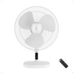 atomberg Renesa 400mm Table Fan | Ideal for Home & Office | Silent BLDC | high Air Delivery | 6 Speeds | 35W | Remote with Oscillation, Timer, Sleep | Easy to clean | 2 Years Warranty (Snow White)