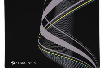 ZEBRONICS MSP-X1 Mouse Pad, for Speed and Precision Operation, Smooth Cloth Surface, Roll and Go, Optimised for All Mouse Sensors, Anti Slip Rubber Base, Surface of 232 x 182 mm