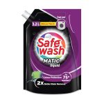 Safewash Front Load Matic Premium Liquid Detergent 3.2L Refill Pouch with Colour-Protect Technology | 2x Stain Removal | For All Types of Fabrics