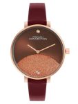 French Connection Brown Sunray Dial Analog Watch for Women’s – FCN089BRL