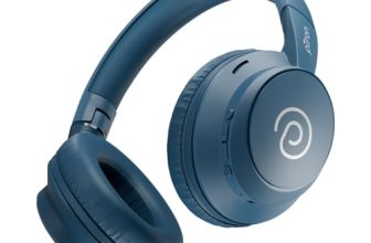 pTron Studio Evo 70hrs Playtime Wireless Over Ear Headphones with HD Mic, Low-Latency Game/Movie/Music Modes, Punchy Bass, BT5.3, Dual Device Pairing, Voice Assistant & Type-C Fast Charging (Blue)