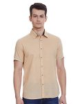 HammerSmith Men’s Casual Millennium Fit Shirt (HSCSM046_Cream XL)