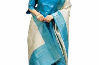 ABTER Women’s Teal Blue Kurta Pant Dupatta Set with Woven Border and Printed Motifs, Sky Blue Rasmalai Suit (IN, Alpha, S, Regular, Women, Sky Blue)