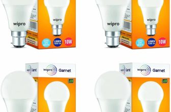 Wipro 10 W Basic Standard B22 LED Bulb(White, Pack of 4)