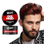 Beardo Dye Hard Temporary Hair Color – Metallic Red, 25g | Temporary 1-Day 1-Wash|DIY Instant Hair Color Makeup for Men| No Bleach | No Ammonia | No Damage