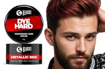 Beardo Dye Hard Temporary Hair Color – Metallic Red, 25g | Temporary 1-Day 1-Wash|DIY Instant Hair Color Makeup for Men| No Bleach | No Ammonia | No Damage