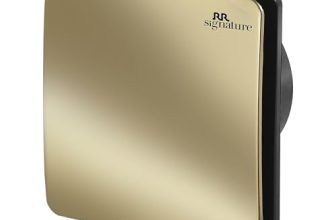 RR Signature Vento Fresh Luxura 150 mm Exhaust Fan For Kitchen, Bathroom | Silent, Compact Design, Easy Install | Thermal Fuse | High Speed 100% Powerful Copper Motor | 2 Year Warranty [Gold]