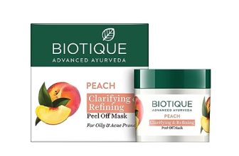Biotique Bio Peach Clarifying and Refining Peel Off Mask for Oily and Acne Prone Skin, 50g