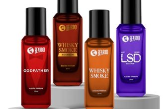 Beardo The Smoke Legacy Pack- Whisky Smoke,Whiskey Smoke Bourbon,GodFather & LSD Perfume for Men (20ml x 4) | Long Lasting Fragrance | Long Lasting Perfume for Men | Gift for Men | Gift for Friend