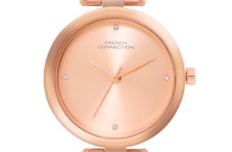 French Connection Analog Rose Gold Dial Women’s Watch-FCN0104RGM-R