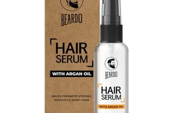 Beardo Hair Serum 50ml for Instant Shine & Anti-frizz with Argan Oil, Made for Men’s Hair, Super Light-weight | Provides shine, smoothness and damage protection | Frizz-Free Hair Serum for Men