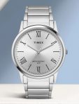 TIMEX Silver Dial Stainless Steel Analog Watch  – For Men