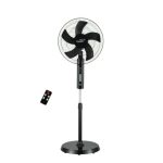 V-Guard Esfera Plus BLDC Pedestal Fan 400 mm | Energy Efficient BLDC Motor (1350 RPM) | 5-Blade High Air Delivery | Remote Control with Oscillation & Timer | Thermal Protection | Black