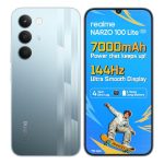 realme narzo 100 Lite 5G (Frost Silver,4GB+128GB) | 7000mAh Titan Battery | 4 Years, Zero Lag | 144 Hz Ultra Smooth Display | 6 nm Octa-core 5G Chipset | Color Pop Design | VC Cooling