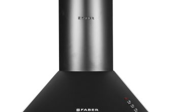 FABER HOOD CLASS PRO PB BK LTW 60 Pyramid Shape 60cm|3 Layer Baffle filter|Powerful suction |Low Noise Wall Mounted Black 1000 CMH Chimney