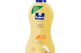 Parachute Advansed Soft Touch Body Lotion for Women & Men, All Skin types, 400ml | Pure Coconut Milk & Honey, 100% Natural, 72h Moisturisation
