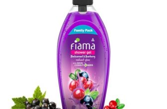 Fiama Body Wash Shower Gel Blackcurrant & Bearberry, 895 ml Family Pack, Body Wash for Women & Men with Skin Conditioners for Radiant Glow, Suitable for All Skin Types