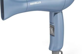 Havells 1000W Foldable Hair Dryer | 2 Heat Settings (Hot/Warm) | Heat Balance Technology | Pastel Blue | Your Perfect Blow Dry Companion For Effortless Hair Styling | HD1835