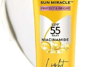 POND’s Sunscreen – SPF 55 PA++ Light Sun Miracle Protect & Bright, With 3% Active Niacinamide(100 g)