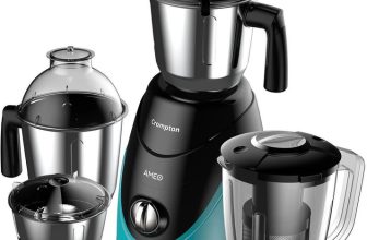 Crompton Ameo 750 W Mixer Grinder(ACGM-AMEO-4 JARS | 4 Jars | Black, Blue)