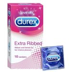 Durex Extra Ribbed – Pack of 10 Condoms