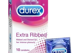 Durex Extra Ribbed – Pack of 10 Condoms