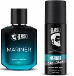 Beardo Mariner Captain Jack Body Spray Deo, 120ml & Perfume Edp, 50ml (Set Of 2) Long Lasting Smellm Deodorant For Men | Gift for men | Gift for Brother