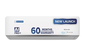 Blue Star 1.5 Ton 3 Star, New Star rated,Smart Inverter Split AC (Copper, 5 in 1 Convertible Cooling, DigiQ Hepta Sensor, Blue Fins,Turbo Cool,Blue Fins (IA318ZXUS, White)