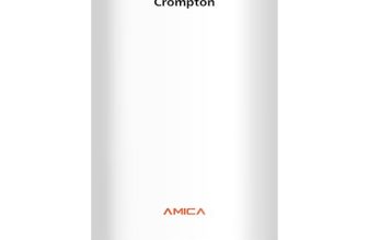 Crompton Amica 25-L 5 Star Rated Storage Water Heater (Geyser) (Black & White)