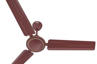 Havells REO Vaayu 1200mm ES Ceiling Fan | High Speed, High Air Delivery | Strong & Powerful Copper motor, Air Delivery: 220CMM| RPM: 370| 2 Year Warranty | (Pack of 1, Brown)