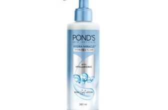 Pond’s Hydra Miracle Hydrating Gel Body Lotion | Gives Hydrated Plump Skin| Hyaluronic Acid & Vitamin E & Niacinamide Infused Quick Absorbing Non-Sticky body gel moisturizer, 360ml