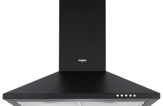 Whirlpool 60cm 900 m3/hr Cassette Filter Kitchen Chimney with 5 Years WARR on Motor | CLASSIC PLUS CF 60 BK HOOD | Black | 3 Speed Push Button Control