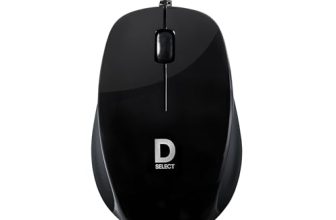 D SELECT Wired Mouse DS112-Black with USB Type C Connector, 1200DPi, Lightweight | Marketed by Dell
