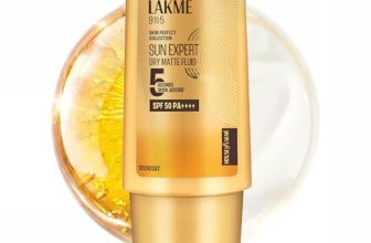 LAKME Sun Expert, Dry Matte Fluid Sunscreen, 30ml, for Oily and Combination Skin, with 1% Niacinamide & Ceramide, SPF 50 PA++++, Quick Absorbing, no White Cast