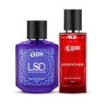 Beardo Midnight Legacy Combo for Men- LSD & GodFather Perfume for Men (50ml x 2) | Long Lasting Fragrance | Long Lasting Perfume for Men | Gift for Men | Gift for Friend