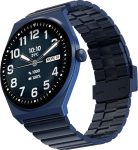 Fire-Boltt Legacy Nova 1.43 inch Ultra Slim AMOLED Wireless Charging Rotating Crown BT Call Smartwatch(Midnight Sapphire Strap, Free Size)