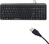 ZEBRONICS Zeb-Glide USB Wired Multimedia Keyboard for PC/Laptop with Rupee Symbol Key, Plug & Play, Gold Plated USB Connector