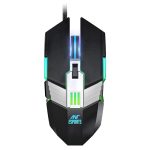 Ant Esports GM90 RGB Wired Gaming Mouse, 3600 DPI Adjustable Optical Sensor, 6 Programmable Buttons, Ergonomic USB Mouse for PC Laptop Gaming, Office Work Study Smooth Tracking Computer Mouse – Black