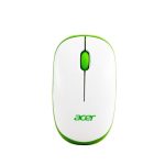 acer Flow Wireless Mouse | 1600 DPI Optical Sensor | 2.4GHz Wireless with USB Nano Receiver | Ergonomic Lightweight Design | Smooth Tracking for Laptop, PC & Mac – White/Green