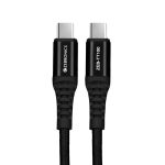 ZEBRONICS TT100 Type C – Type C Cable, 100 Watts PD, Rapid Charging, Charge & Sync, 1.5 Meter, Compatible with iPhone 15 | Samsung | OnePlus | Xiaomi | Realme | Oppo